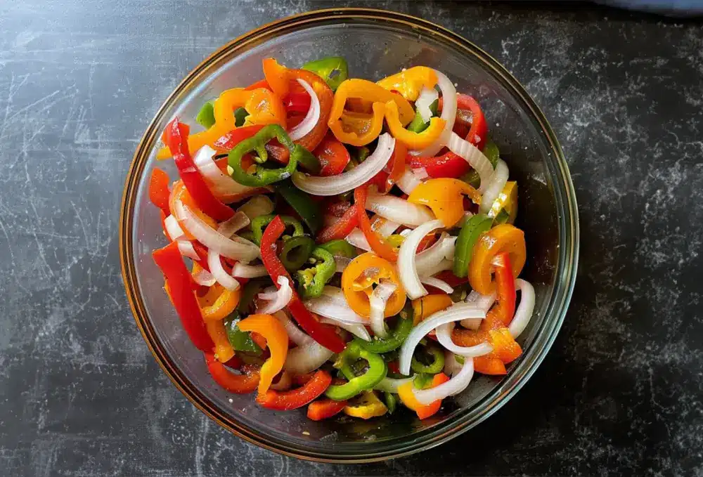 Onions and Bell Peppers